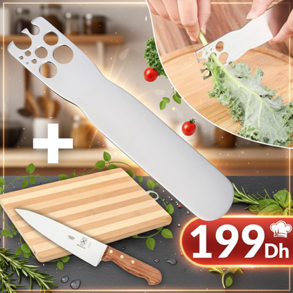 Éplucheur à herbes - Outil pour retirer les feuilles de chou frisé, de blettes et de chou vert