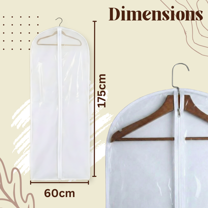 باك خمس أكياس حفظ الملابس (175x60cm) x5
