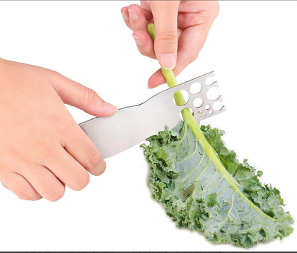 Éplucheur à herbes - Outil pour retirer les feuilles de chou frisé, de blettes et de chou vert