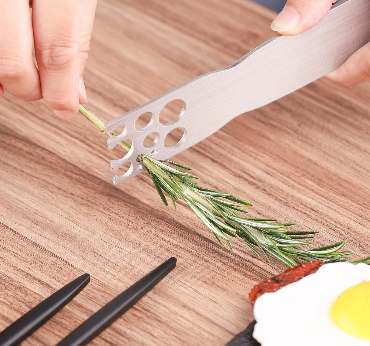 Éplucheur à herbes - Outil pour retirer les feuilles de chou frisé, de blettes et de chou vert