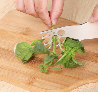 Éplucheur à herbes - Outil pour retirer les feuilles de chou frisé, de blettes et de chou vert