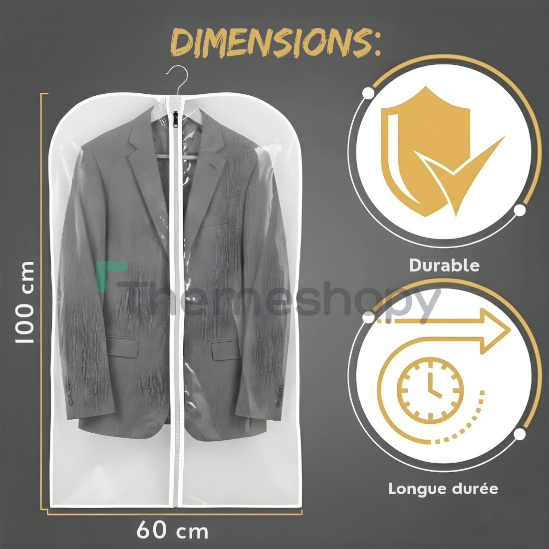 أكياس فاخرة لحماية الملابس من التجاعيد والغبار والرطوبة