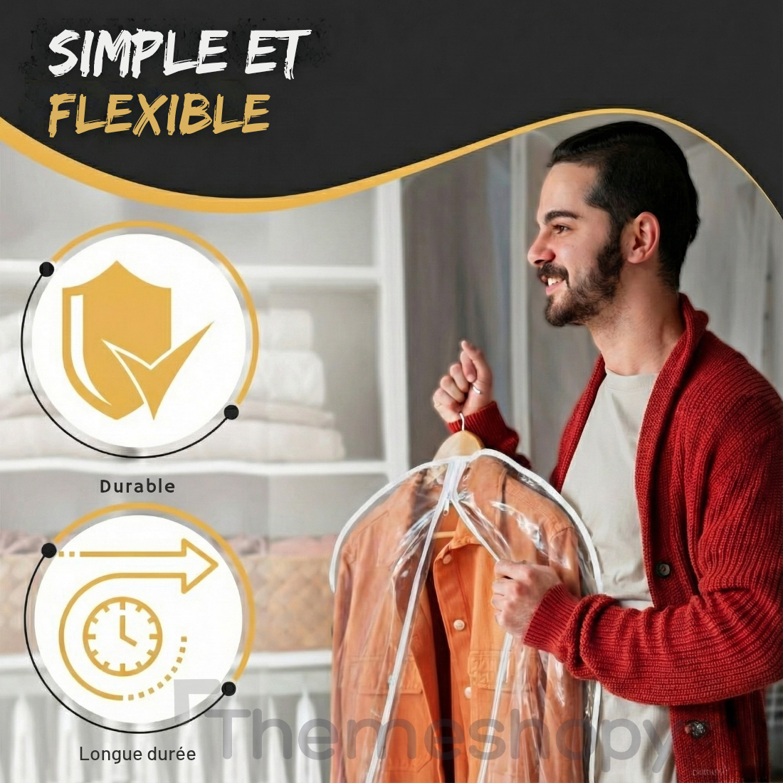 أكياس فاخرة لحماية الملابس من التجاعيد والغبار والرطوبة